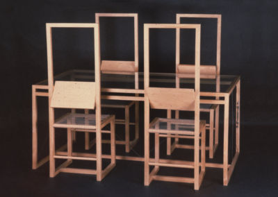 SET OF TABLE AND CHAIRS M1. 1972