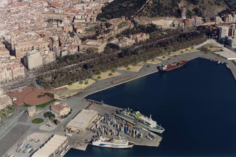 Muelle 1 y 2 del Puerto de Malaga