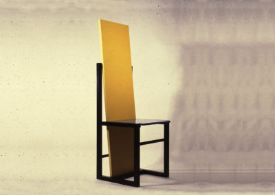 CHAIR A HOMAGE TO RIETVELD. 1982