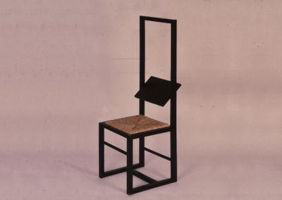 BLACK CHAIR WITH SWIVEL BACKREST. 1972