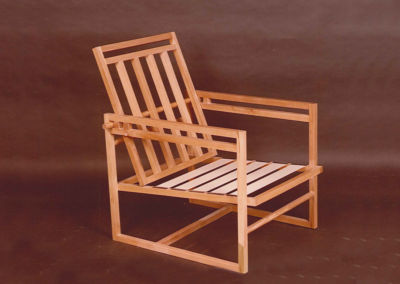 ARMCHAIR WITH MOBILE BACKREST. 1984