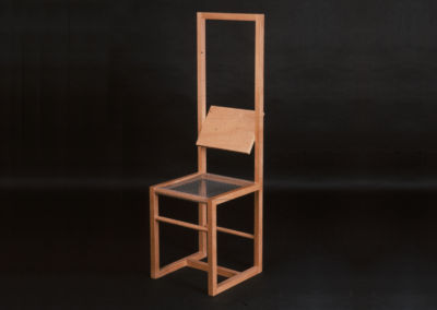 CHAIR WITH MOBILE BACKREST. 1982