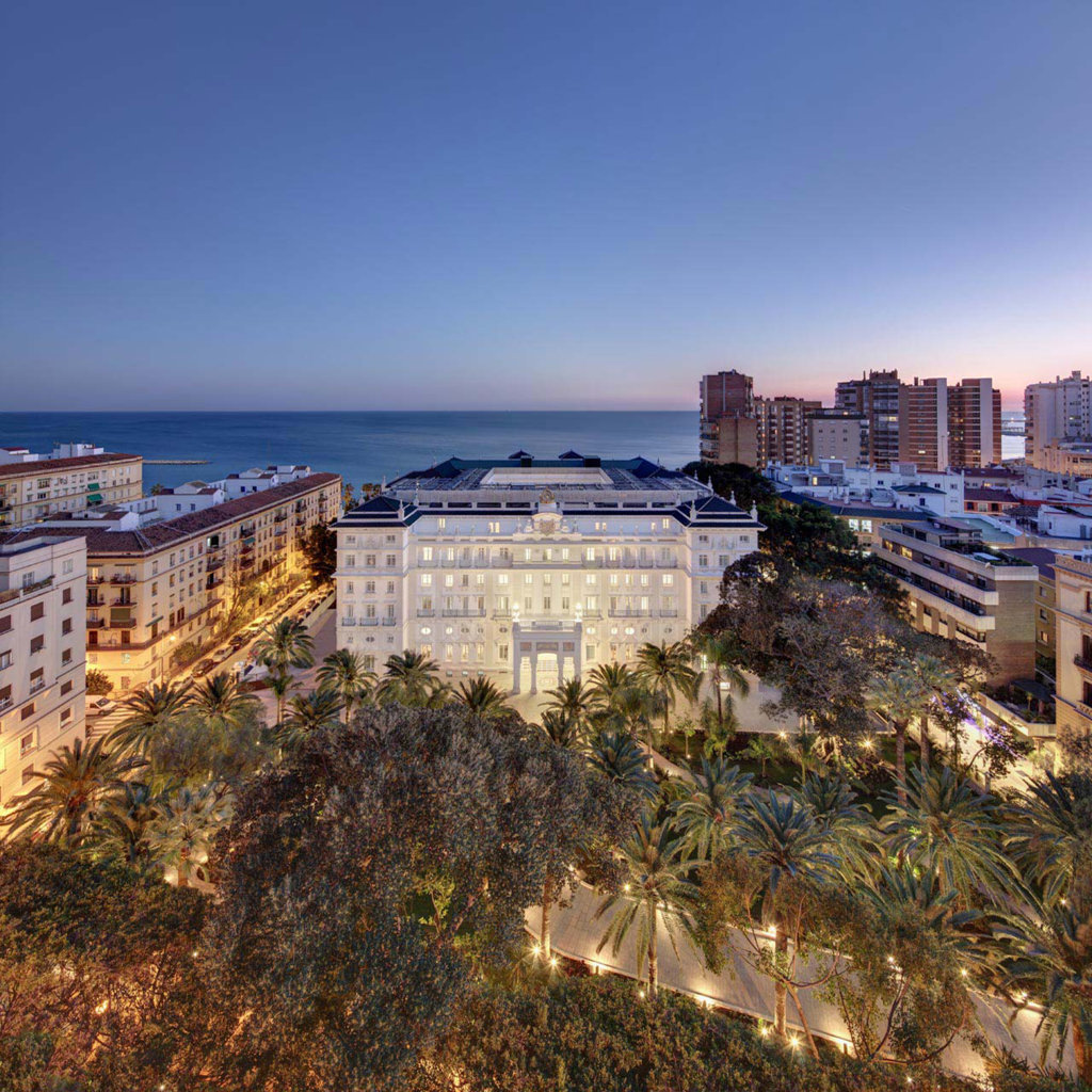 Gran Hotel Miramar Malaga vistas de noche