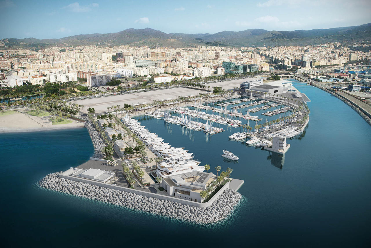 San Andres Marina Port. Malaga